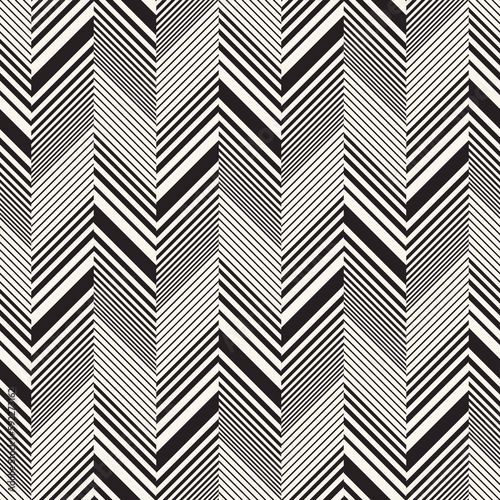 Monochrome Moiré Effect Textured Herringbone Pattern