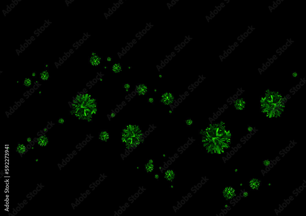 Virus bacteria cells background