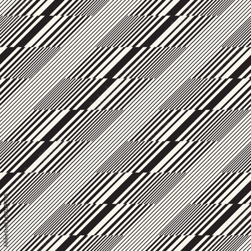 Monochrome Moiré Effect Textured Diagonal Striped Pattern
