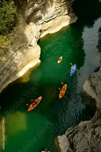 Canoe sul fiume Metauro