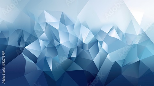 Abstract blue poly triangle design, digital backgorund, vector communication concept
