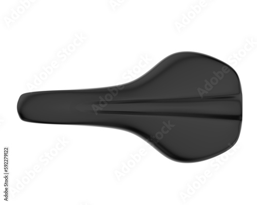 Bike saddle isolated on transparent background. 3d rendering - illustration