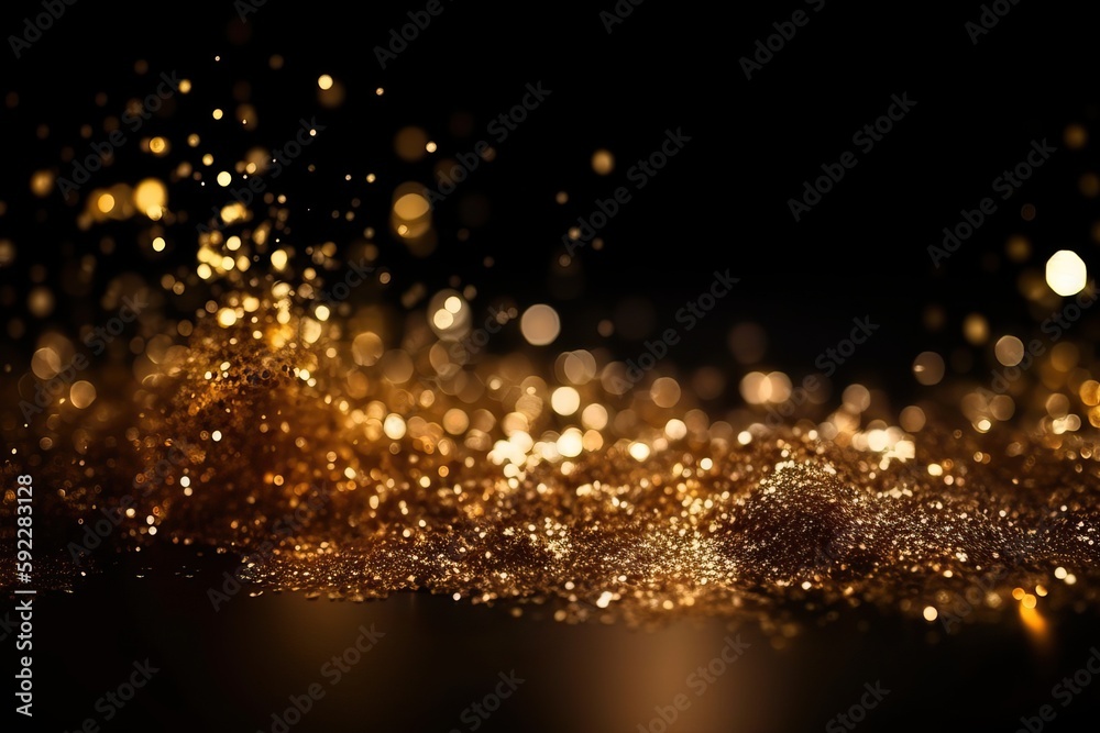 gold glitter background, sparkling magical and luxury atmosphere, generative ai gold glitter background, sparkling magical and luxury atmosphere, generative ai