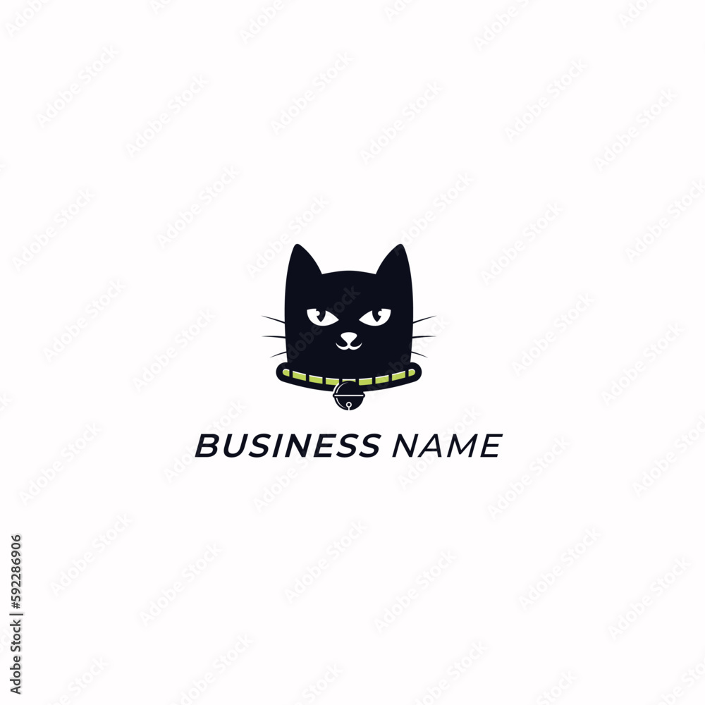 design logo creative head cat