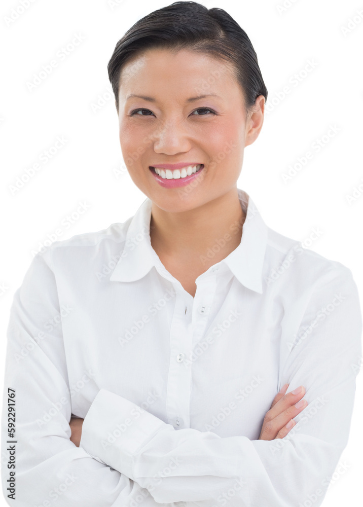 Portrait of smiling businesswoman with arms crossed Portrait of smiling businesswoman with arms crossed