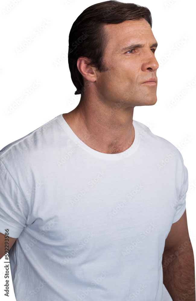 Obraz premium Mature man looking away
