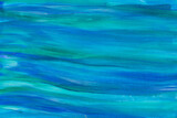Blue and turquoise painted background texture