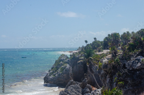 Tulum beach in Mexico Yucatan