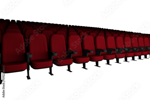 Empty seats in theater auditorium