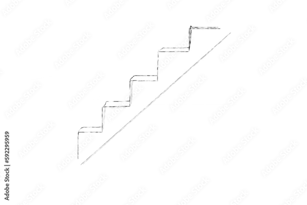 Digital image of steps Digital image of steps