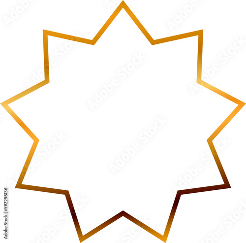 Geometric star shape