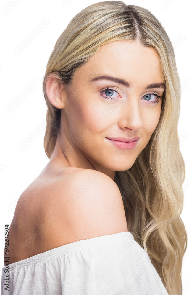 Portrait of woman posing for the camera