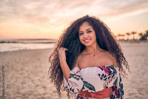 Beautiful girl on the beach