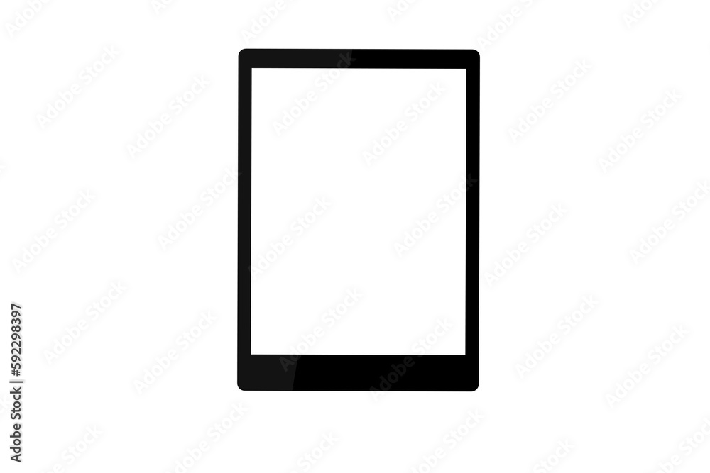 Graphic image of computer tablet Graphic image of computer tablet