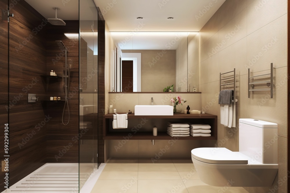 interior of a modern bathroom. interior of a modern bathroom.