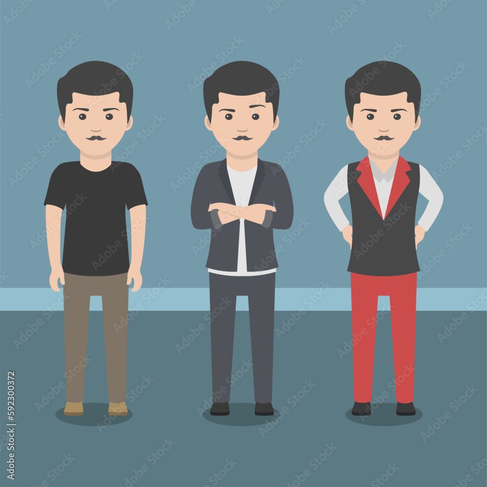 Business Man for cartoon character. Eps 10 - Vector Business Man for cartoon character. Eps 10 - Vector