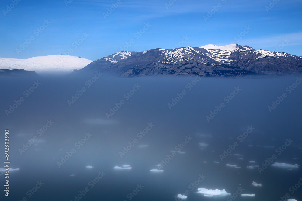 She appears out of the fog Icy Bay, Alaska, United States 