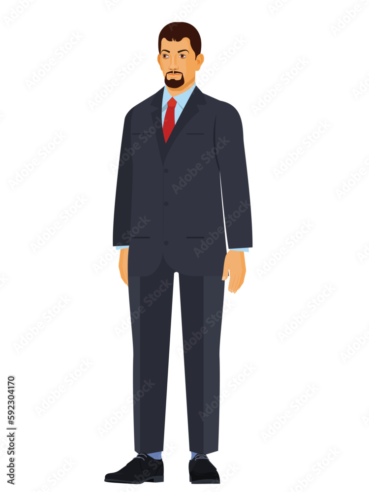 Businessman Front three fourth Character design, for animation, games, medical illustrations, education illustration Businessman Front three fourth Character design, for animation, games, medical illustrations, education illustration