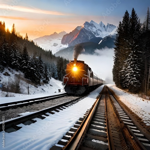 train in the mountains © Julian