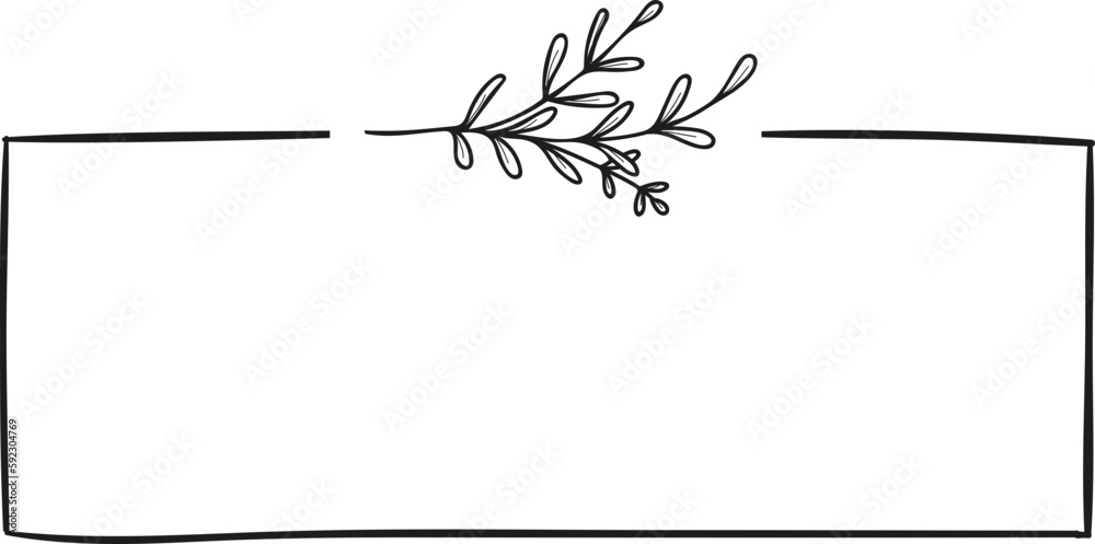 Fototapeta premium Botanical Flower Frame