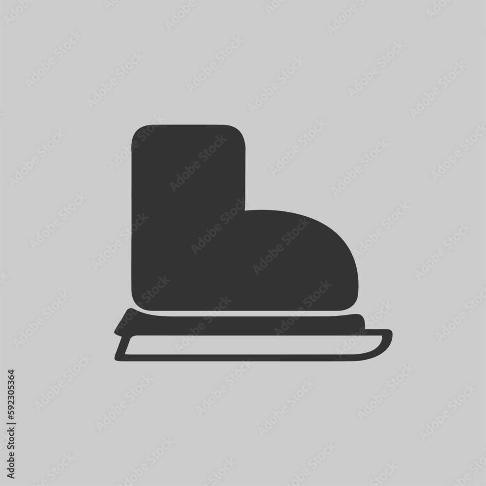 Ice skate vector icon. Simple isolated illustration. Ice skate vector icon. Simple isolated illustration.