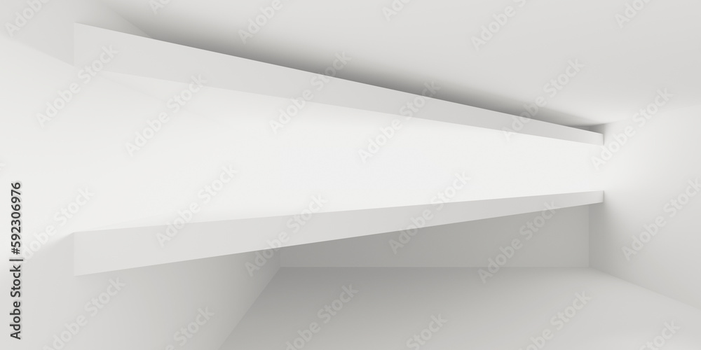 Empty Room. Abstract Futuristic Interior Empty Room. Abstract Futuristic Interior