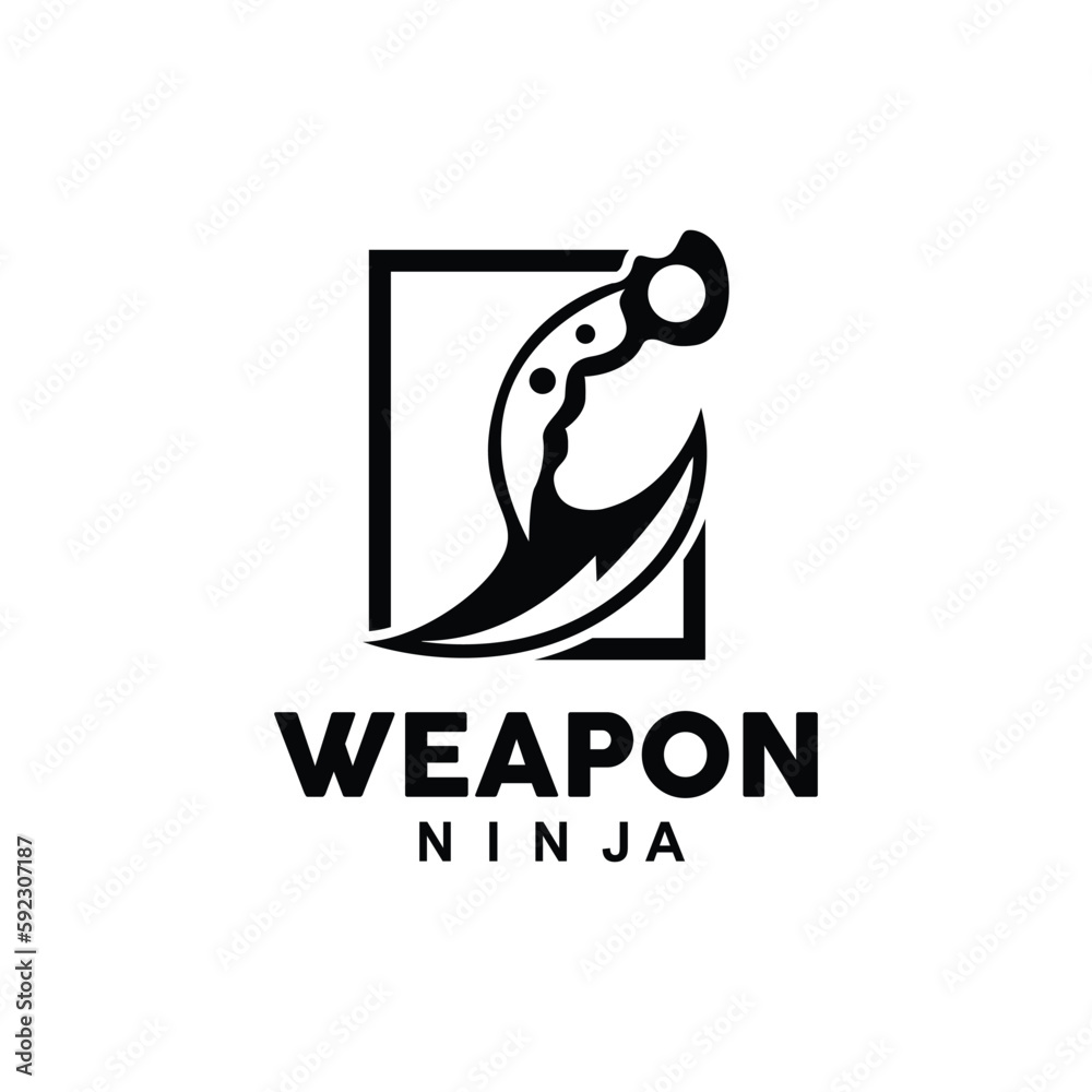 Weapon Logo, Traditional Weapon Karambit Vector, Ninja Fighting Tool Simple Design, Symbol Icon, Illustration Weapon Logo, Traditional Weapon Karambit Vector, Ninja Fighting Tool Simple Design, Symbol Icon, Illustration