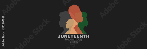 Juneteenth Freedom Day banner.
