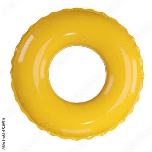 Isolated swimming ring. summer inflatable ring. floating ring realistic illustration