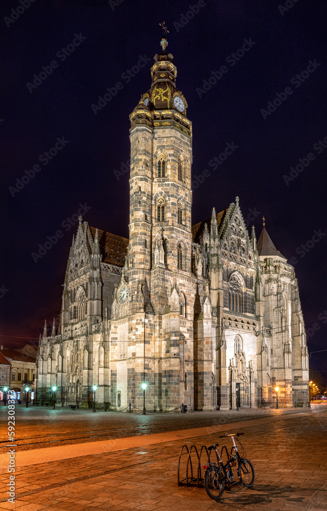 Fototapeta premium Saint Elizabeth's Cathedral in city Kosice, Slovakia