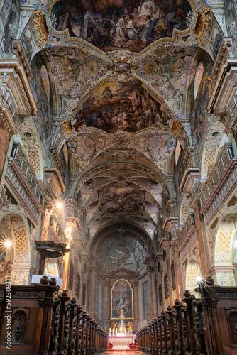 Interior of church of the Holy Trinity in Kosice