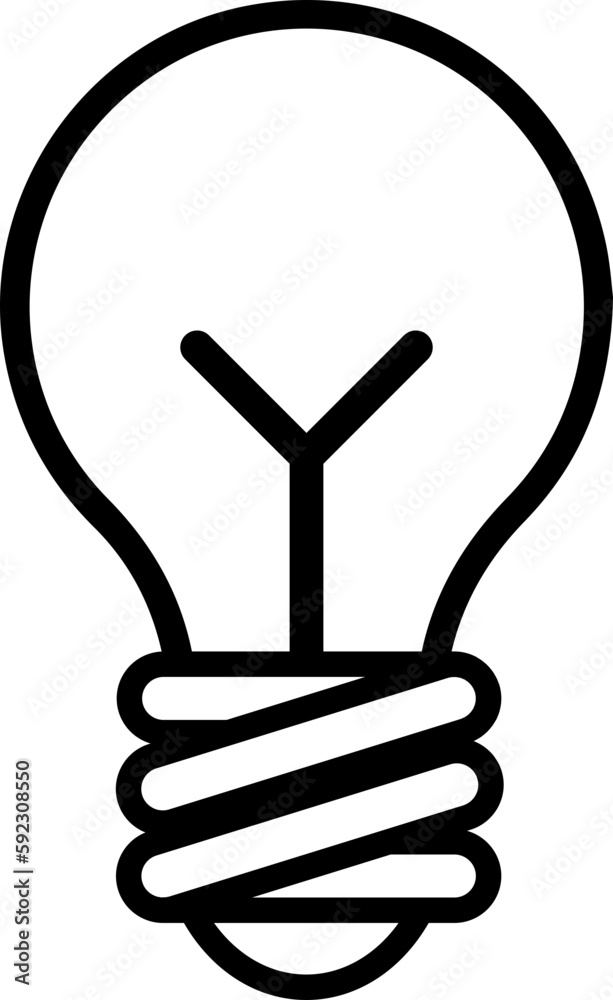 Obraz premium Light bulb icon