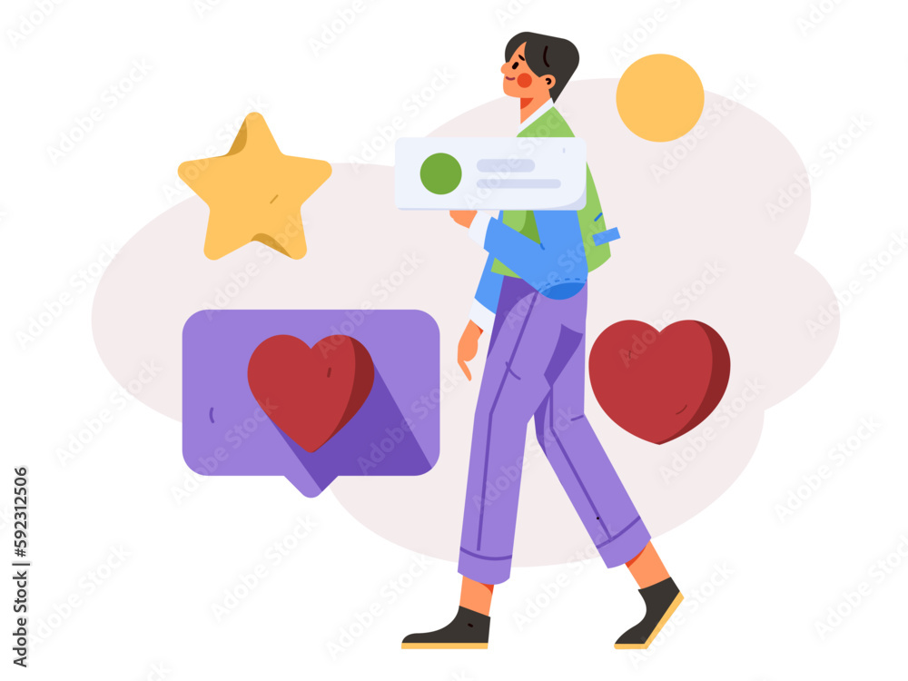 Virtual characters social communication concept business flat vector hand drawn illustration
Virtual characters social communication concept business flat vector hand drawn illustration