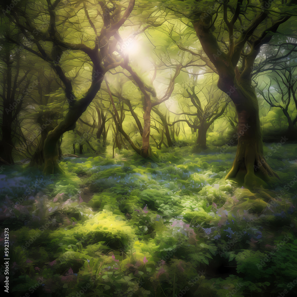 The Song of Spring: A Magical Forest Symphony The Song of Spring: A Magical Forest Symphony