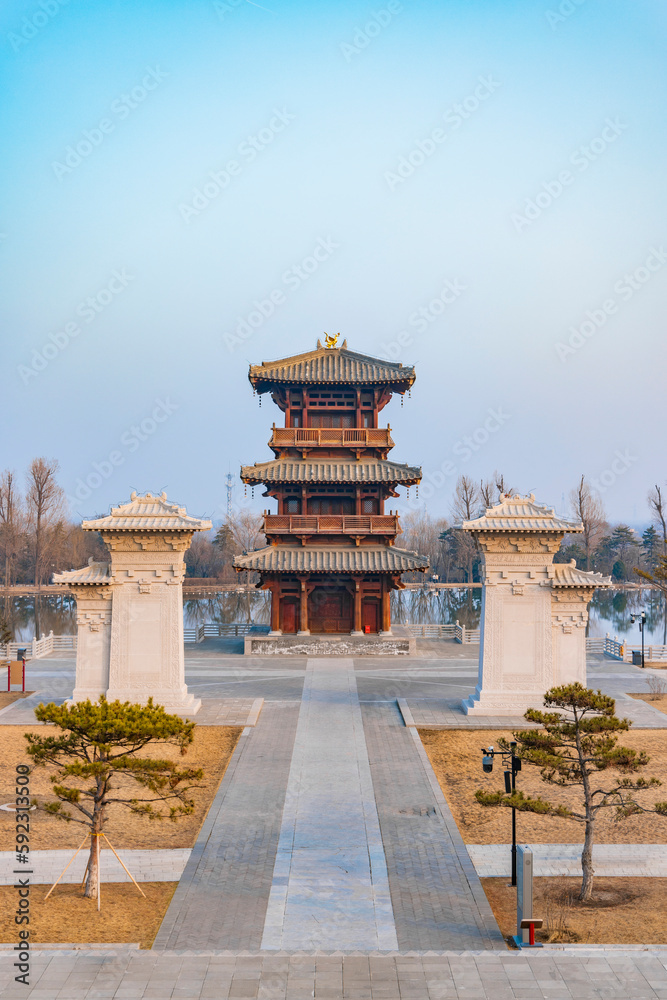 Fototapeta premium Jinci Temple in Shanxi Province, China
