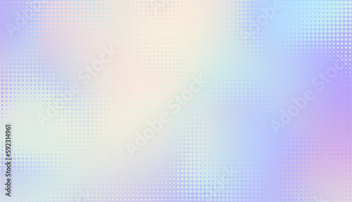 Abstract defocused horizontal background with pop art halftone dots. Vector image.