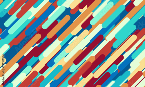 Abstract seamless geometric pattern. Horizontal vector image.