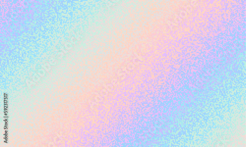 Pattern of a random small dots. Noise gradient background. Horizontal vector image