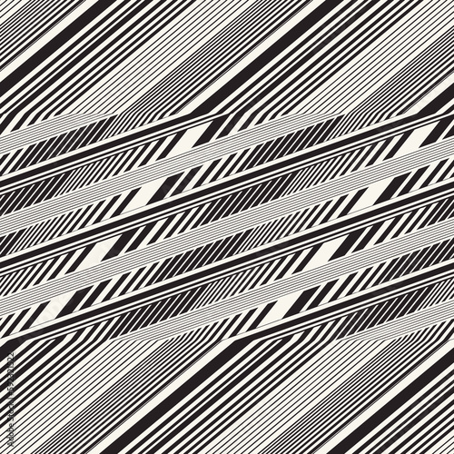 Monochrome Moiré Effect Textured Dashed and Striped Pattern