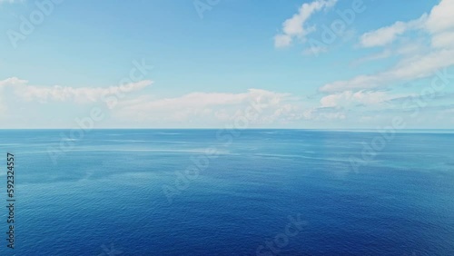 Wallpaper Mural Beautiful sea summer landscape Waves sea water surface High quality video Bird's eye view,Wide angle lens, Drone view ocean sea background Torontodigital.ca