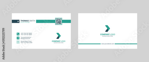 Professional clean and creative modern business card template