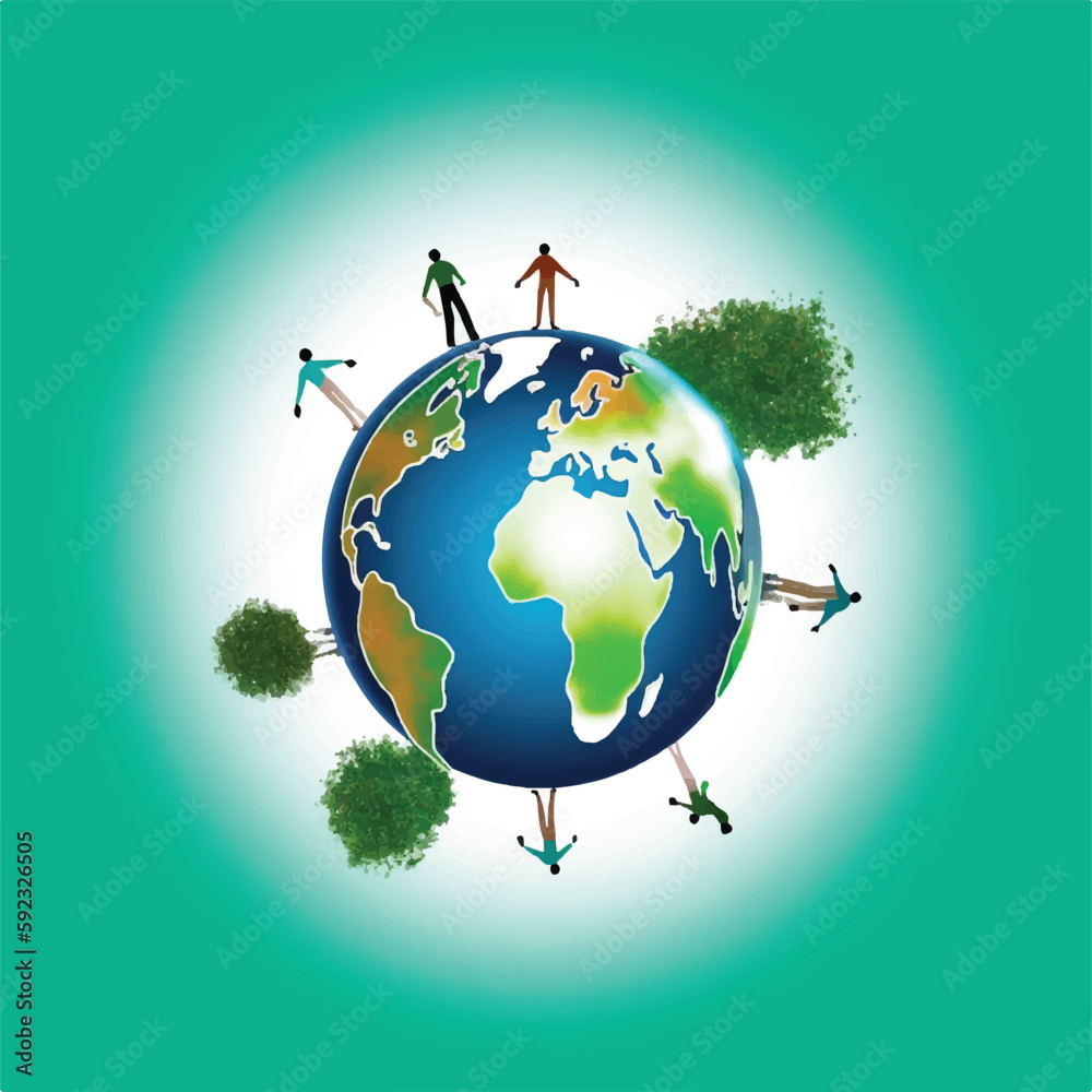 Naklejka premium Amazing and beautiful image for Earth day 