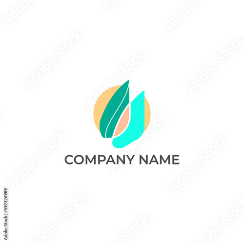 Free Download ILLUSTRATION ABSTRACT LEAF NATURE. ECO ELEMENT LOGO ICON DESIGN VECTOR FOR YOUR BRAND, BUSINESS - GFXLoad