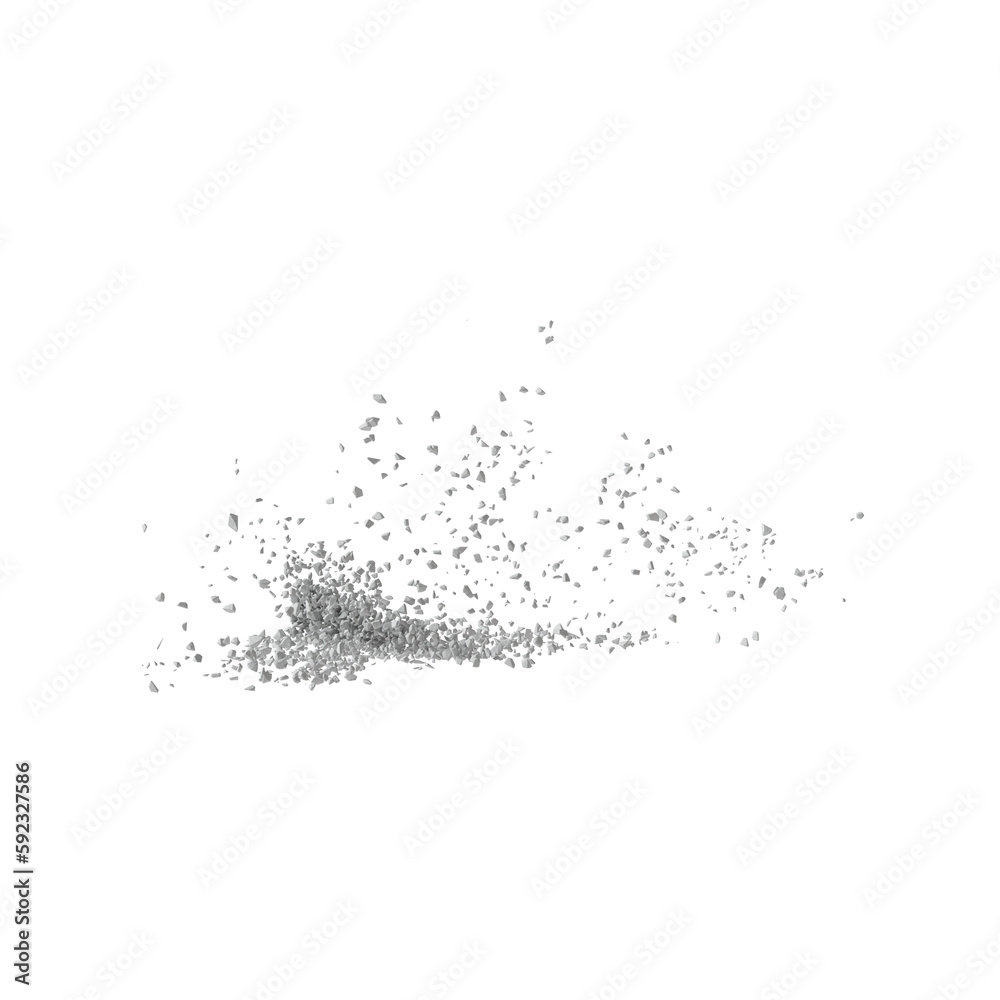Concrete rock debris isolated transparent background 3d rendering
Concrete rock debris isolated transparent background 3d rendering
