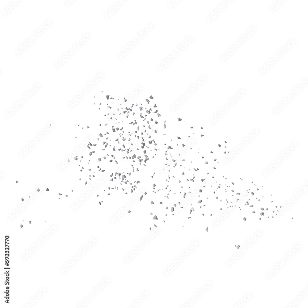 Concrete rock debris isolated transparent background 3d rendering
Concrete rock debris isolated transparent background 3d rendering