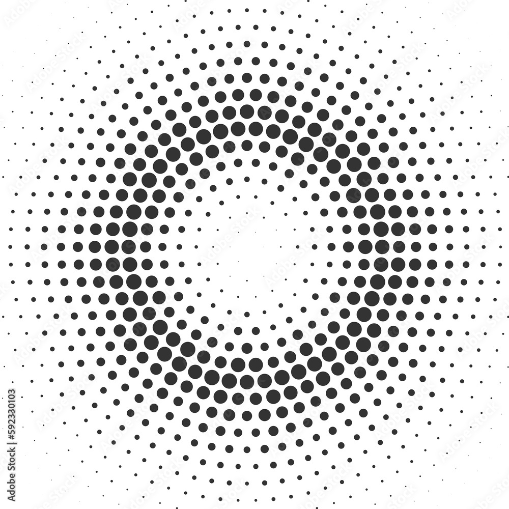Circle dotted background.Pop art comic style vector illustration