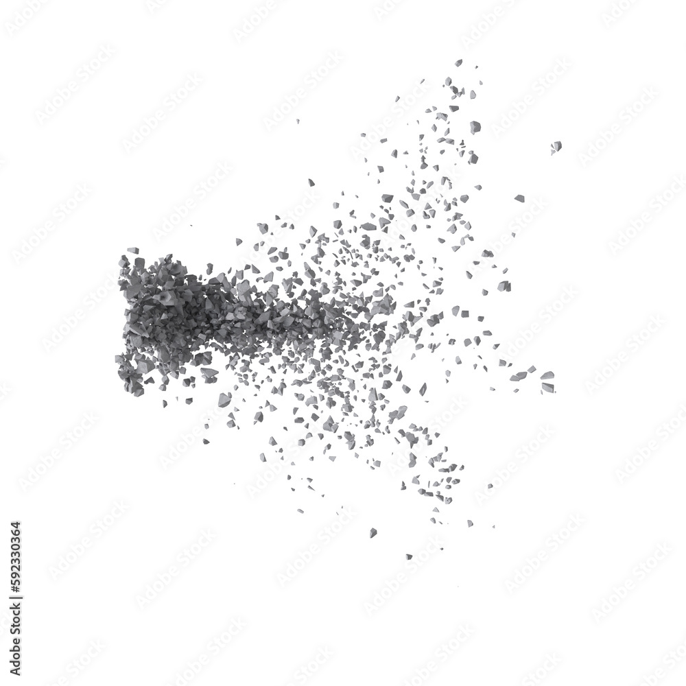 Concrete rock debris isolated transparent background 3d rendering
Concrete rock debris isolated transparent background 3d rendering