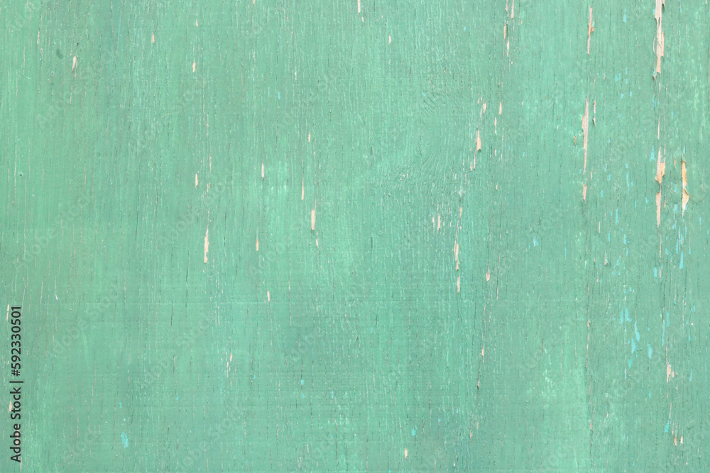 Green wooden background with peeling paint and space for copy Green wooden background with peeling paint and space for copy