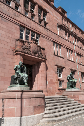 University of Freiburg in Germany. Architecture. Travel
