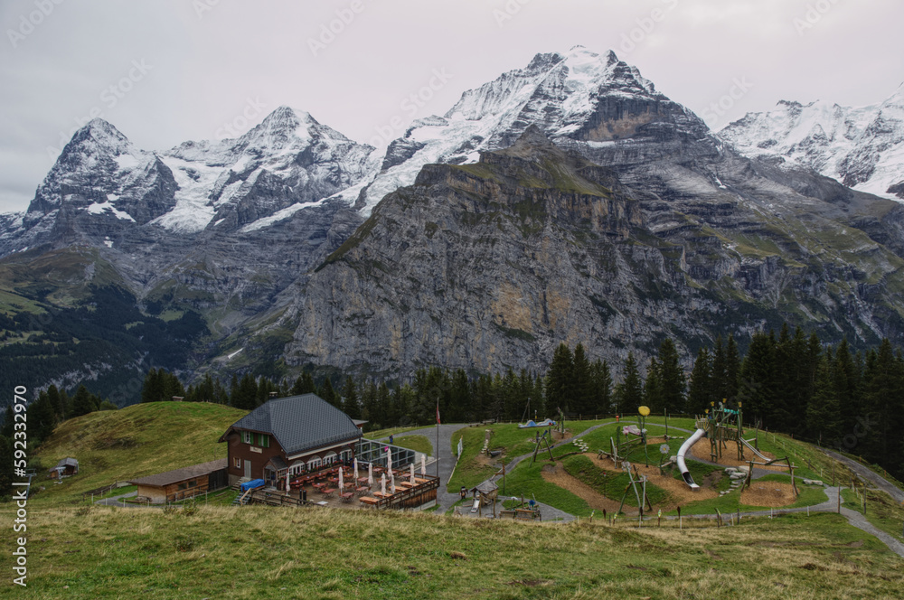  Jungfrau from playground near Murren